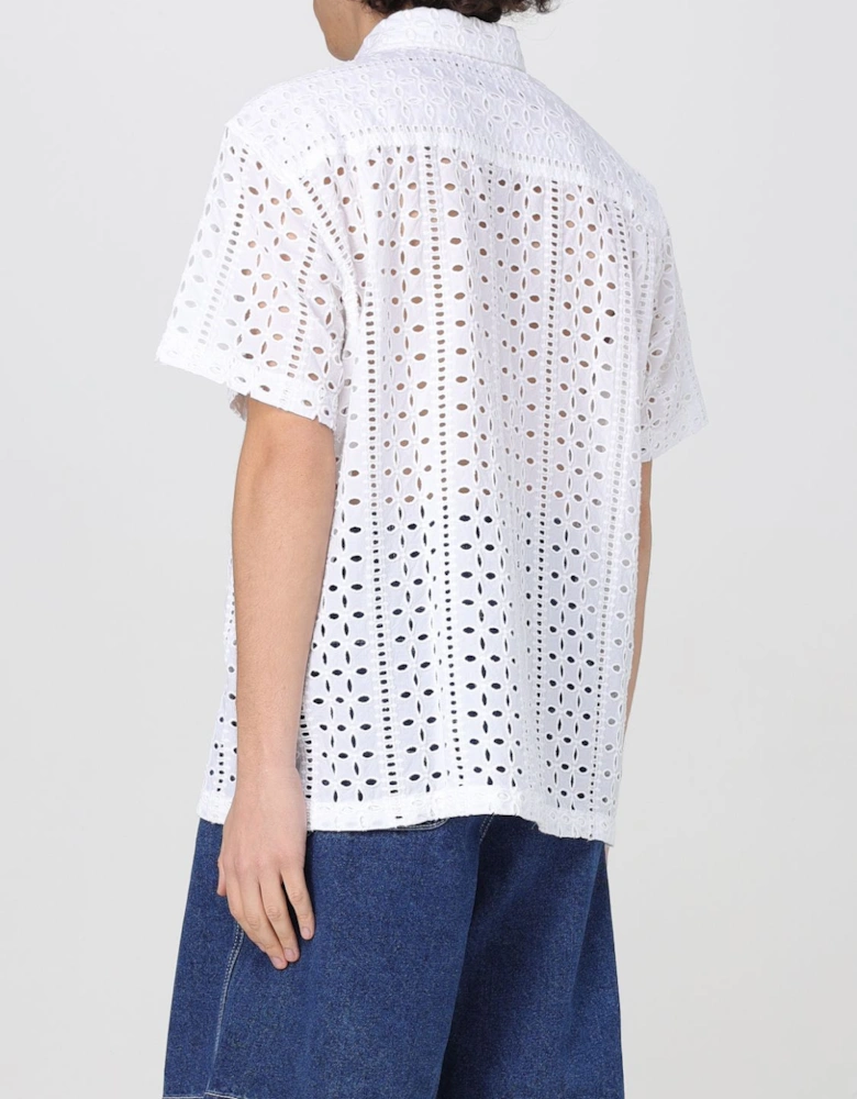 Eyelet Short Sleeve Shirt