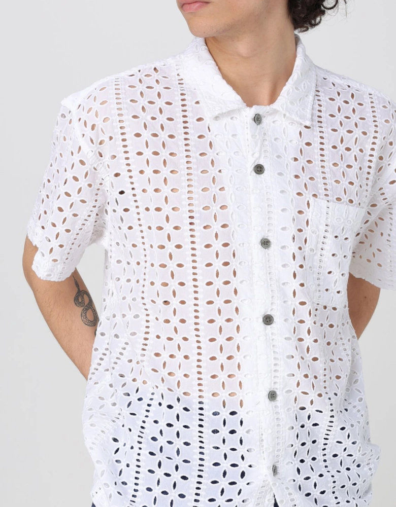 Eyelet Short Sleeve Shirt