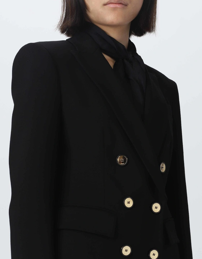 Double Breasted Blazer Gold Buttons