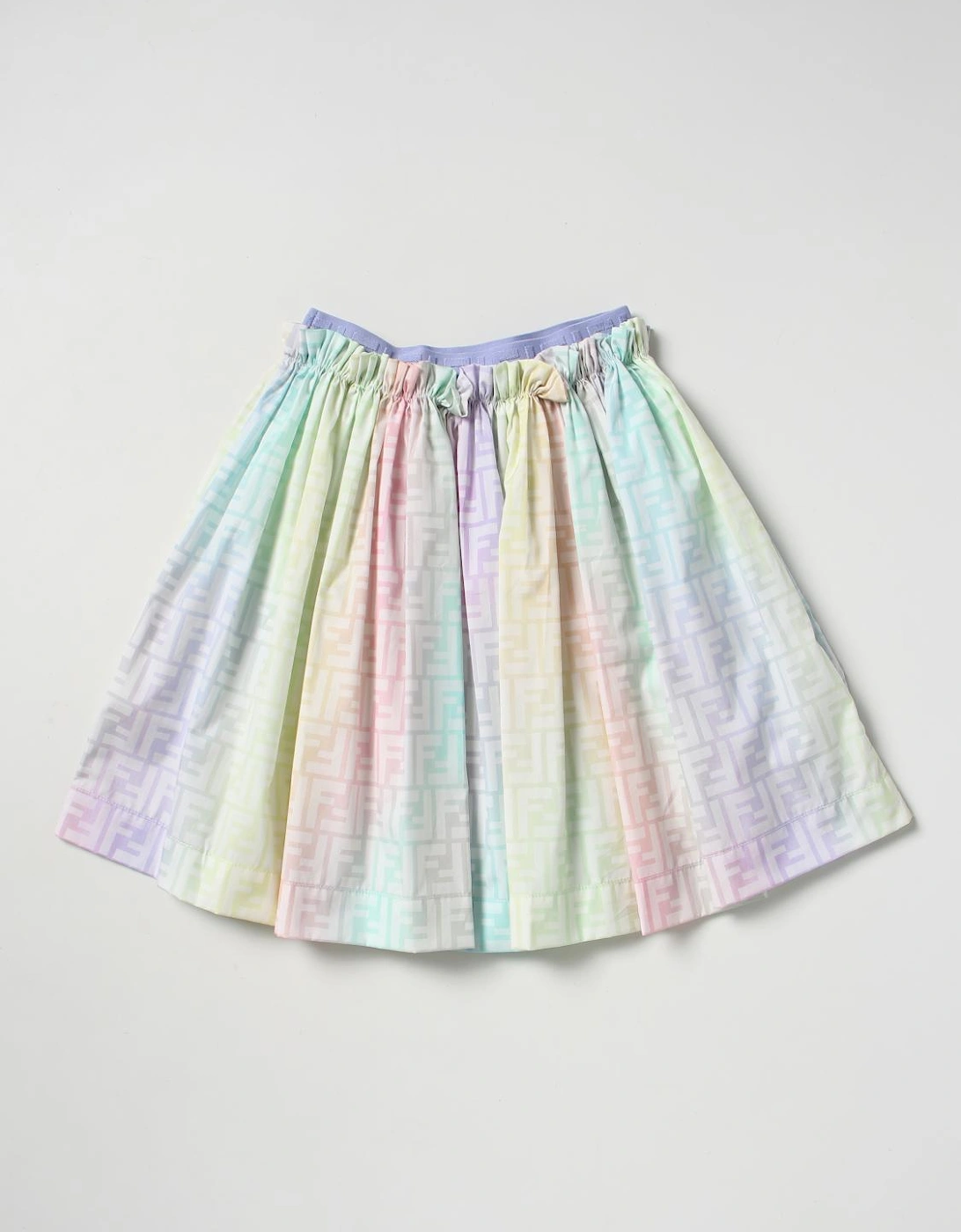 Rainbow Ombre Pleated Skirt