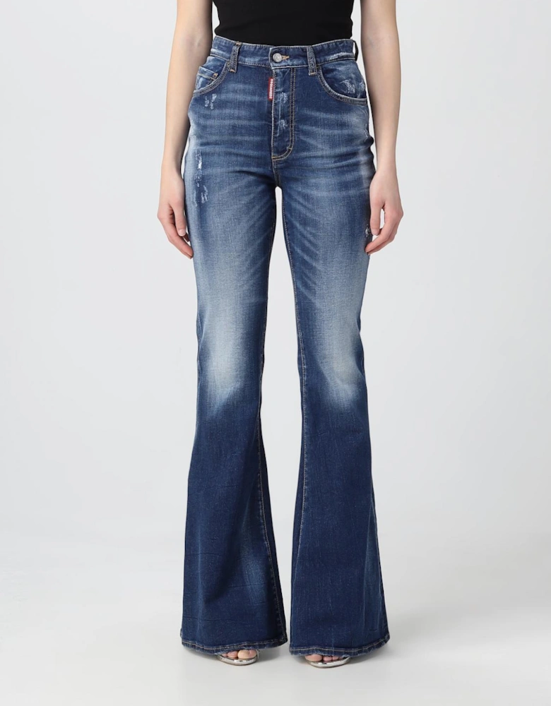 Bell Bottom Jeans Distressed