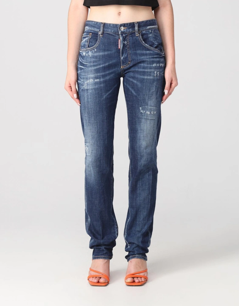 Distressed Denim Crafted for a Relaxed and Comfortable Fit