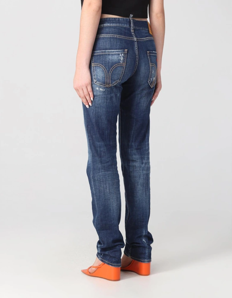 Distressed Denim Crafted for a Relaxed and Comfortable Fit