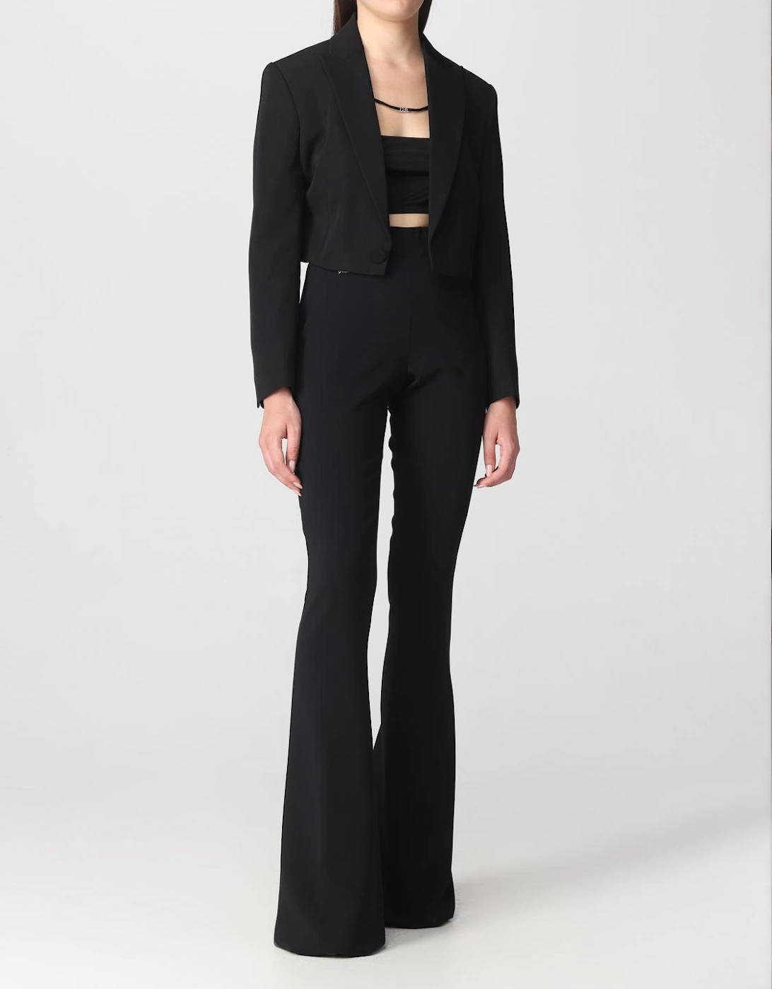 Chain Detail Flared Pants