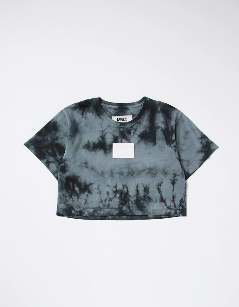 Cropped TieDye Short Sleeve Top