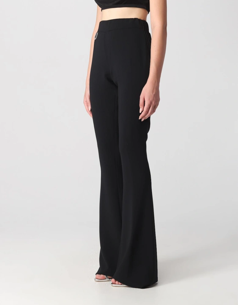 Chain Detail Flared Pants
