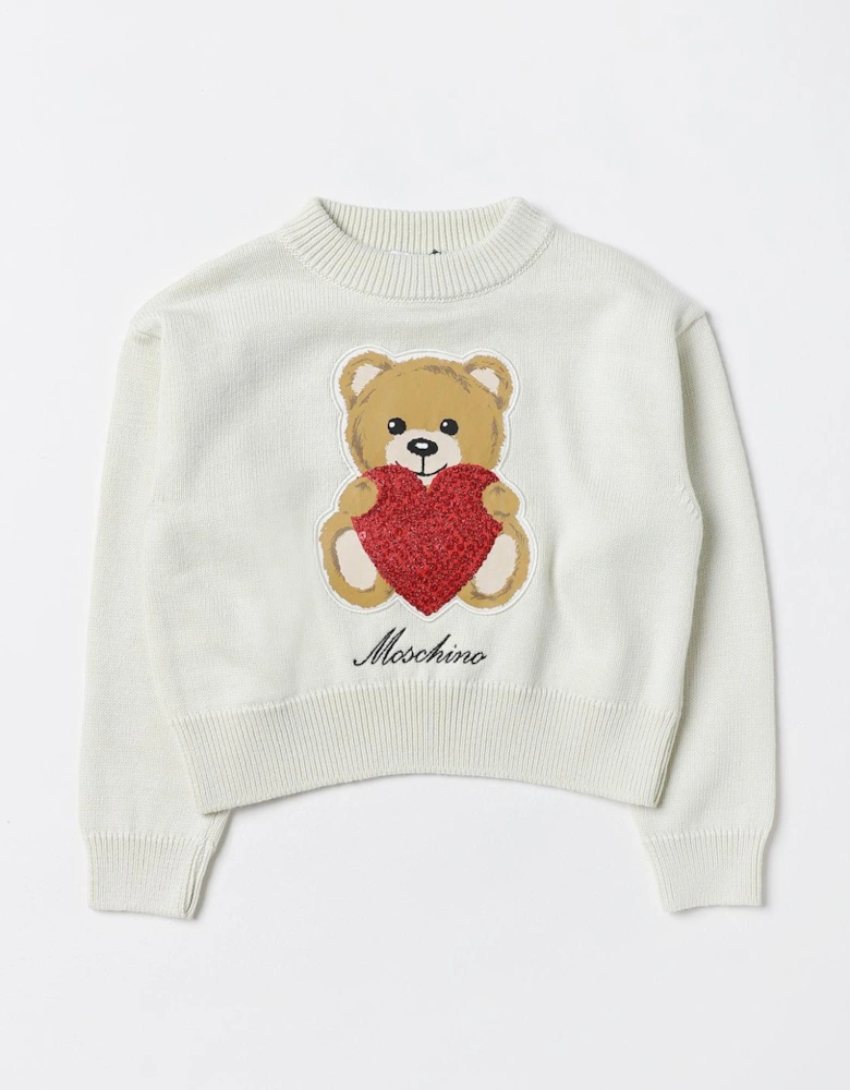 Teddy Bear Heart Appliqu Sweater