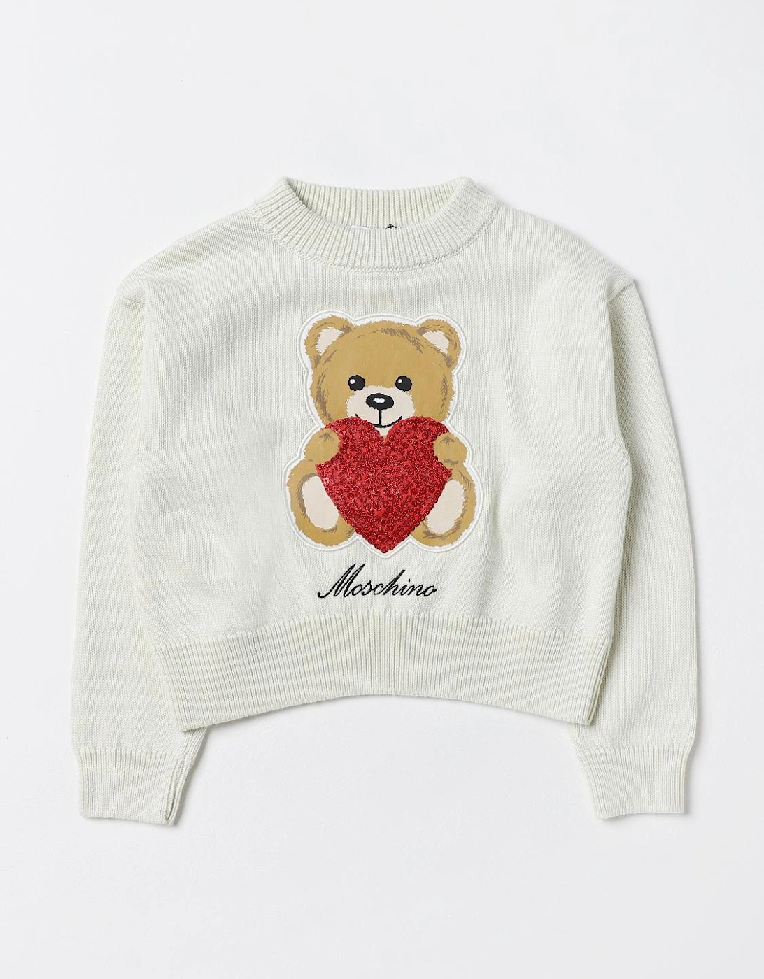 Teddy Bear Heart Appliqu Sweater