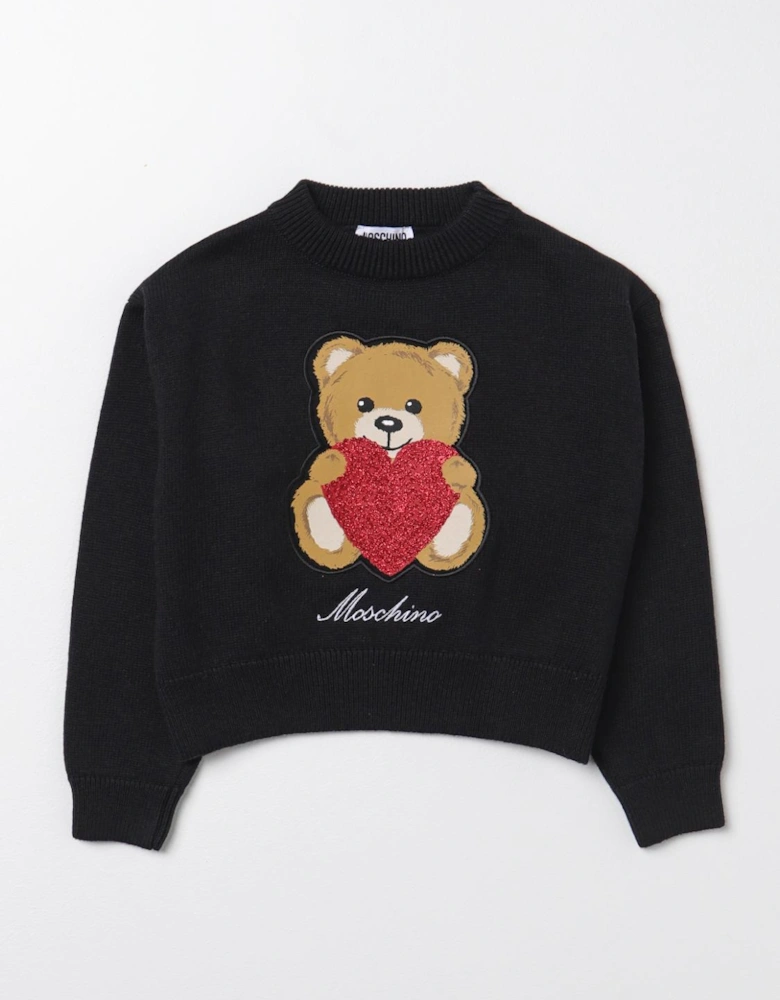 Teddy Bear Heart Appliqu Sweater