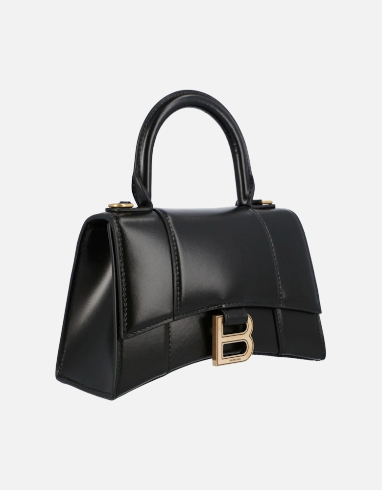 Shiny Box Calfskin Hourglass Crossbody Bag
