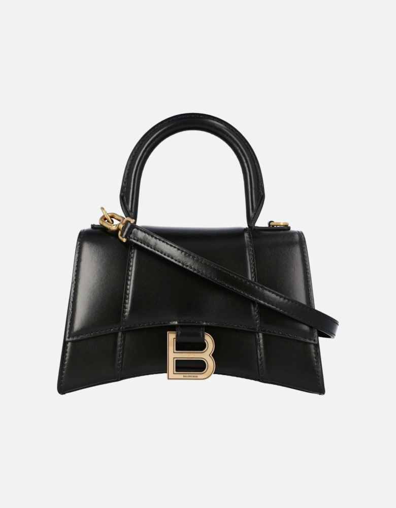 Shiny Box Calfskin Hourglass Crossbody Bag