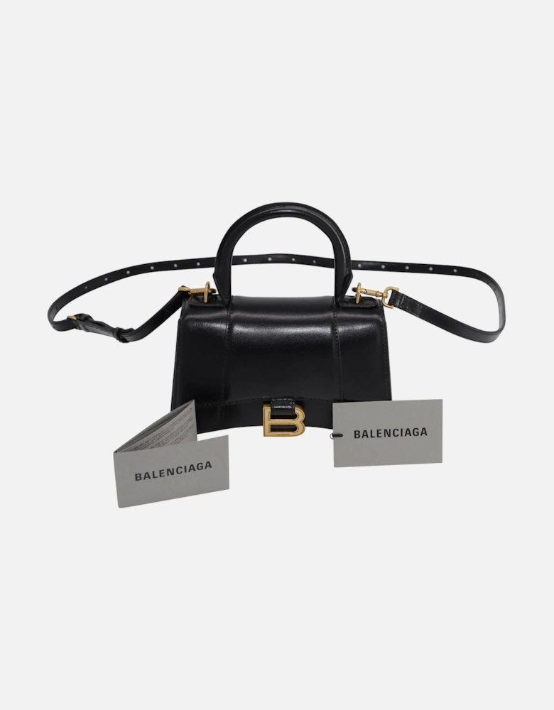 Shiny Box Calfskin Hourglass Crossbody Bag