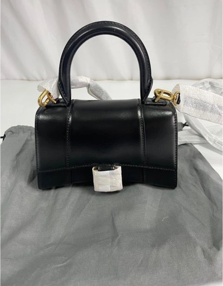 Shiny Box Calfskin Hourglass Crossbody Bag