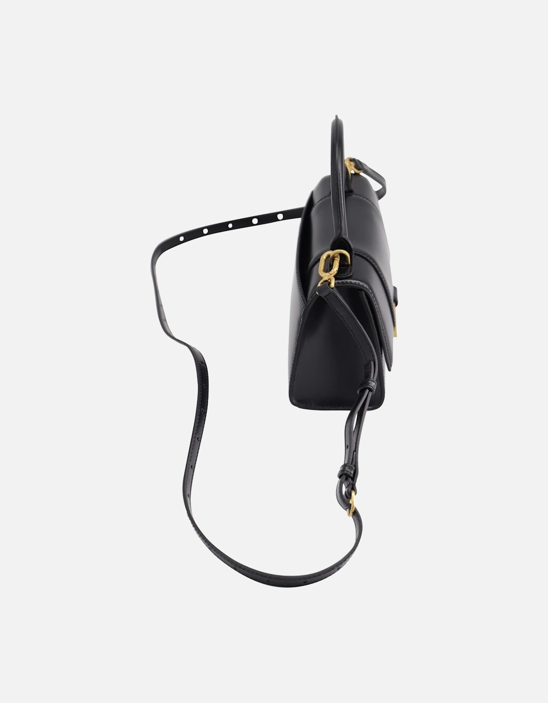 Shiny Box Calfskin Hourglass Crossbody Bag