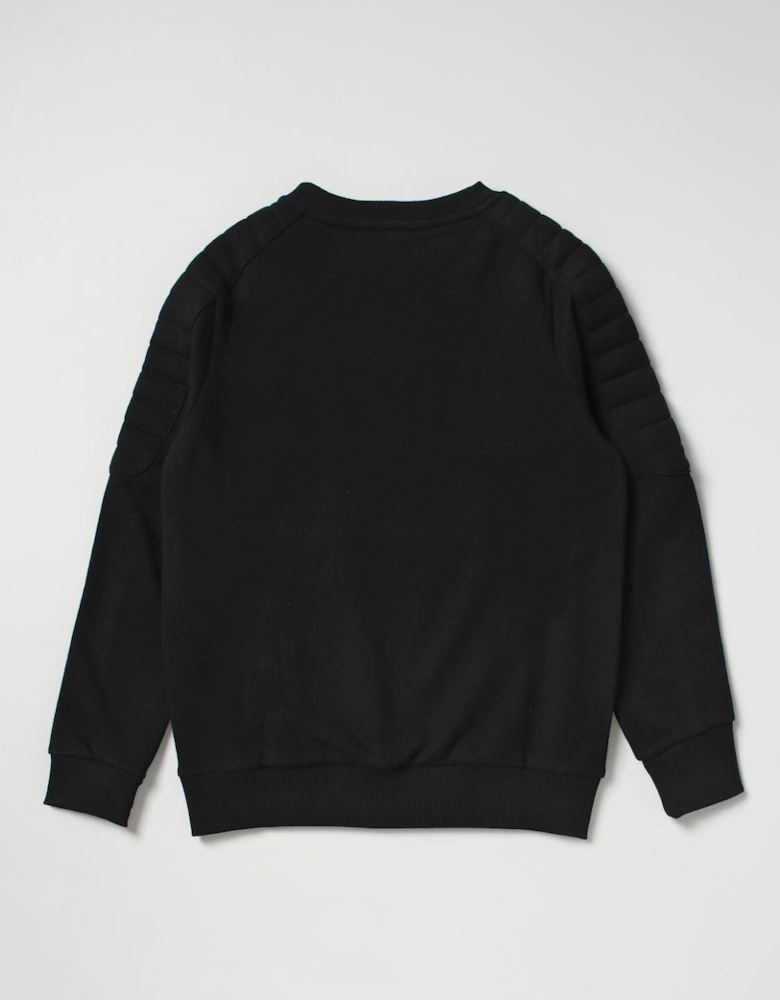 Kids Sweatshirt Quilted Detail