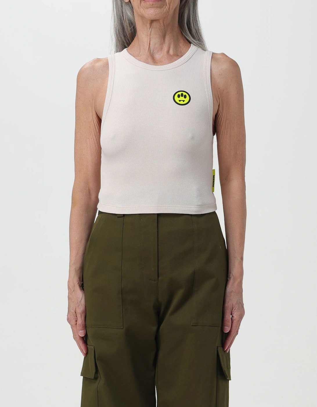 Ribbed Tank Top Smiley Face Logo, 4 of 3