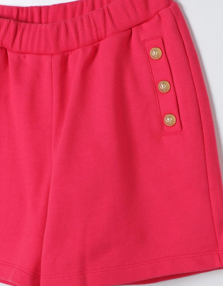 Button Detail Shorts