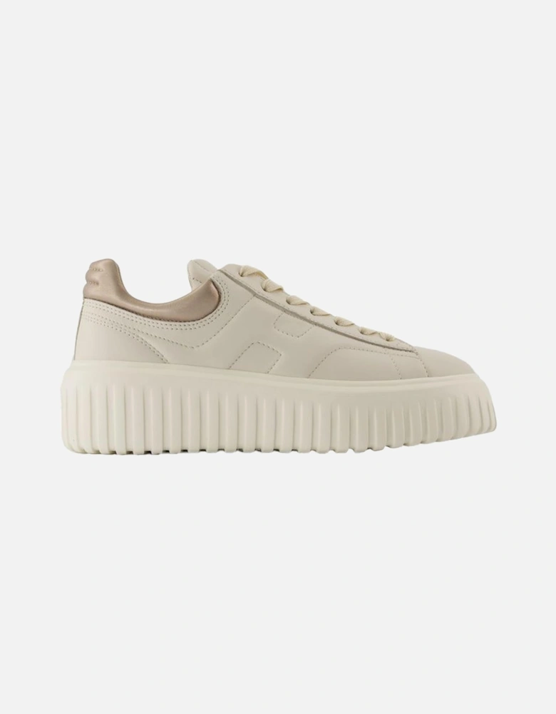 Striped Leather Sneakers