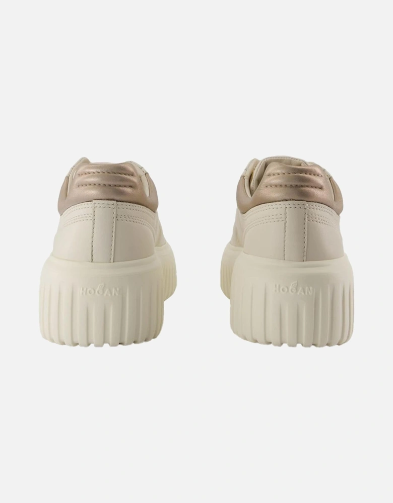 Striped Leather Sneakers