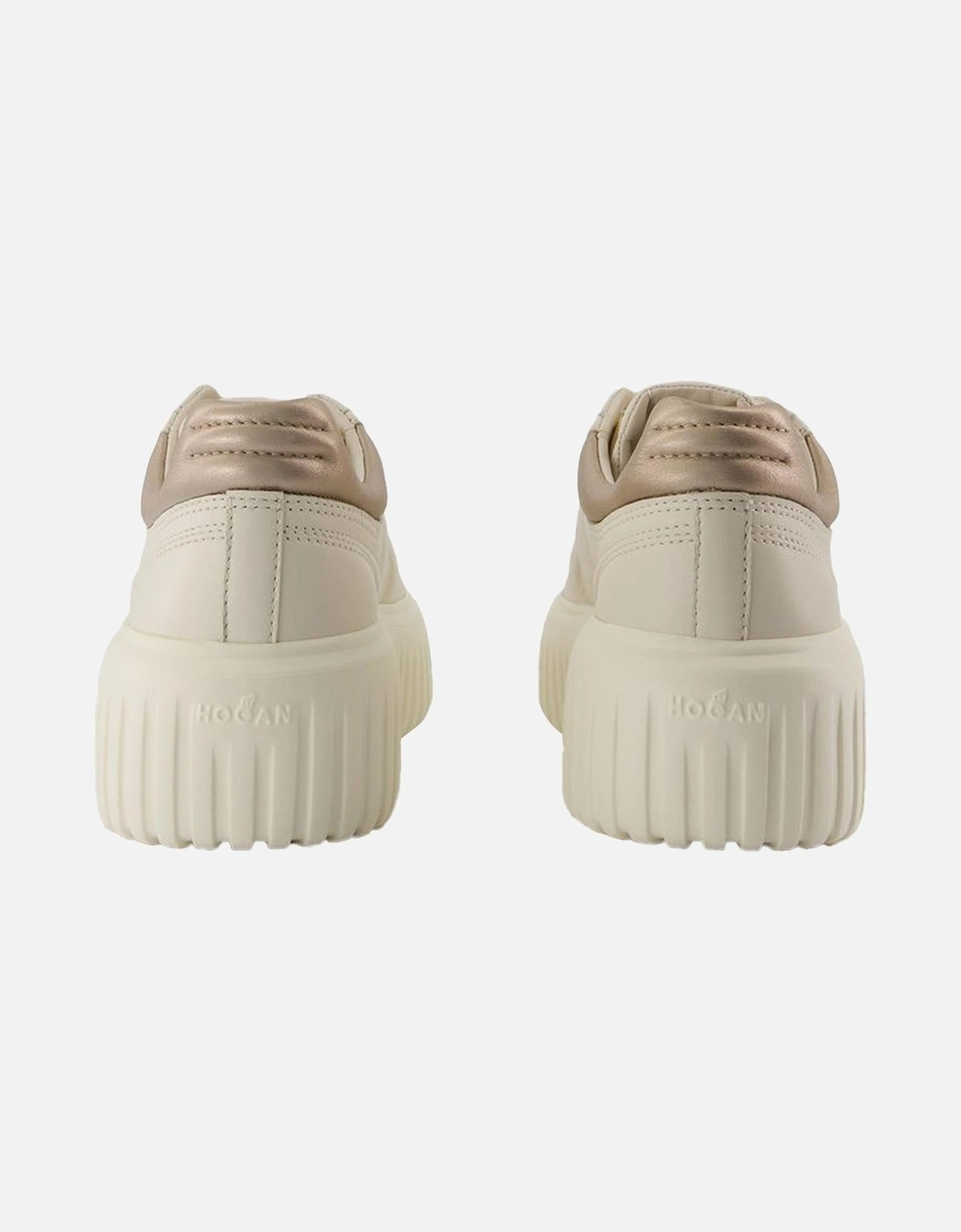 Striped Leather Sneakers