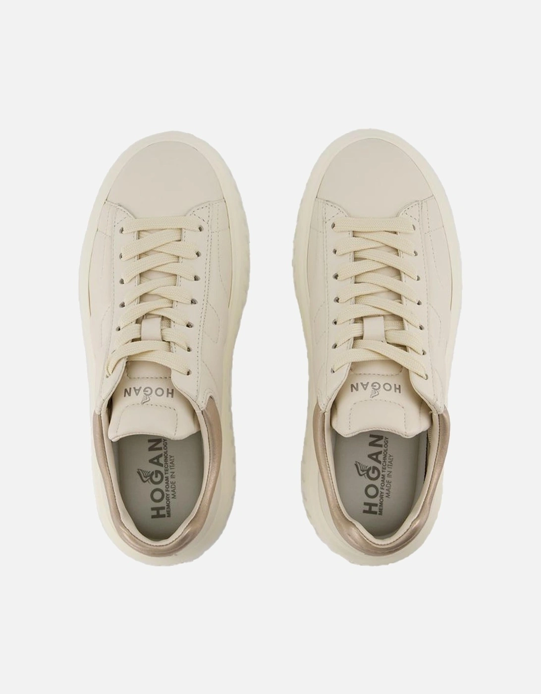 Striped Leather Sneakers