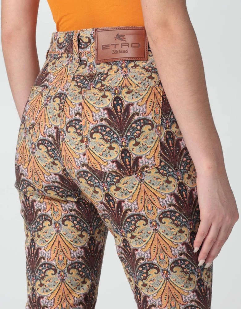 Printed Bell Bottom Pants