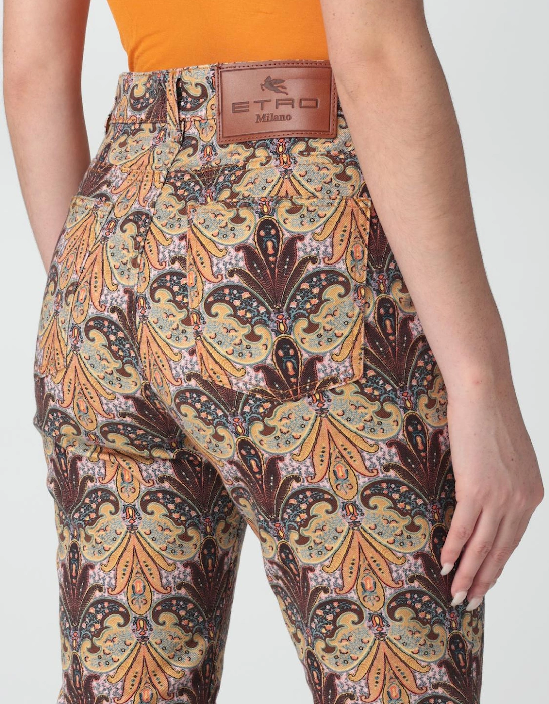 Printed Bell Bottom Pants