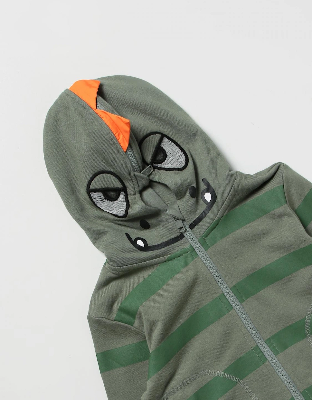 Kids Striped Hoodie ZipUp Pockets