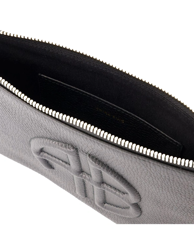 Leather Clutch Embossed Logo