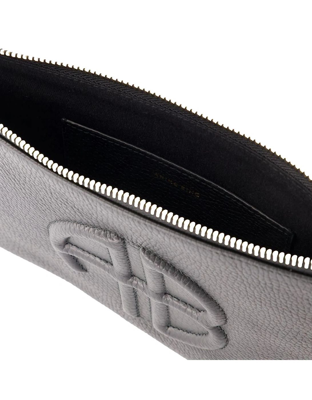 Leather Clutch Embossed Logo