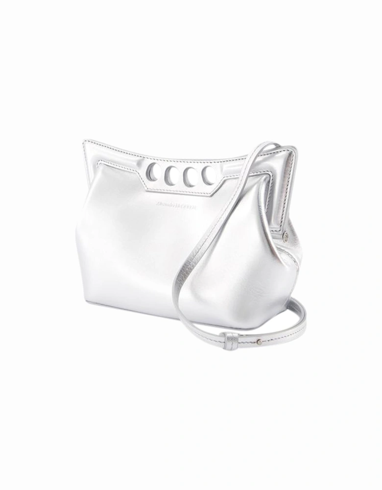 Curve Bag Metallic Silver Handbag