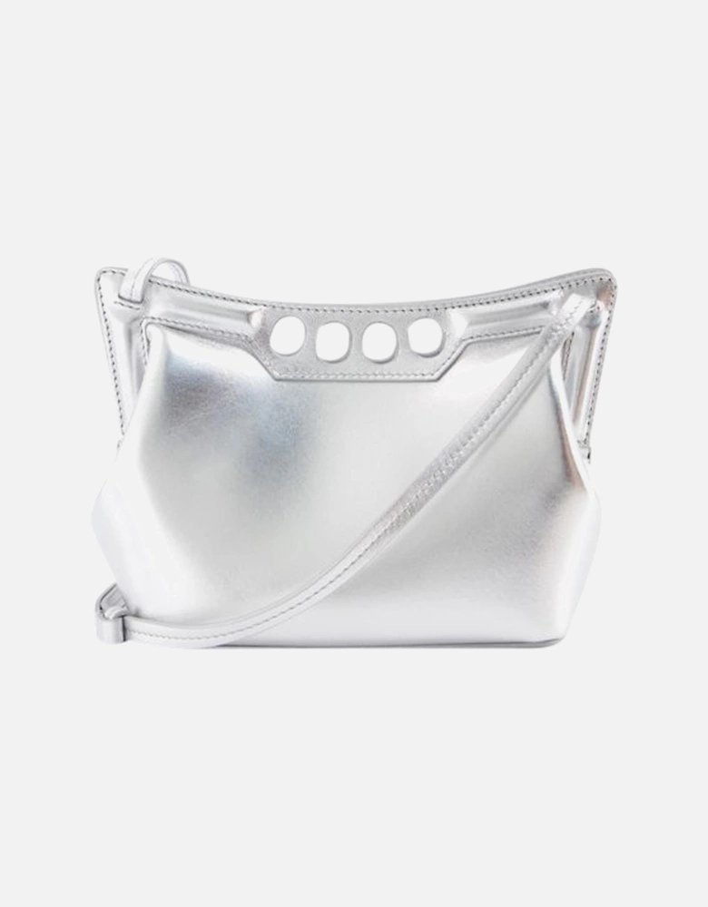 Curve Bag Metallic Silver Handbag
