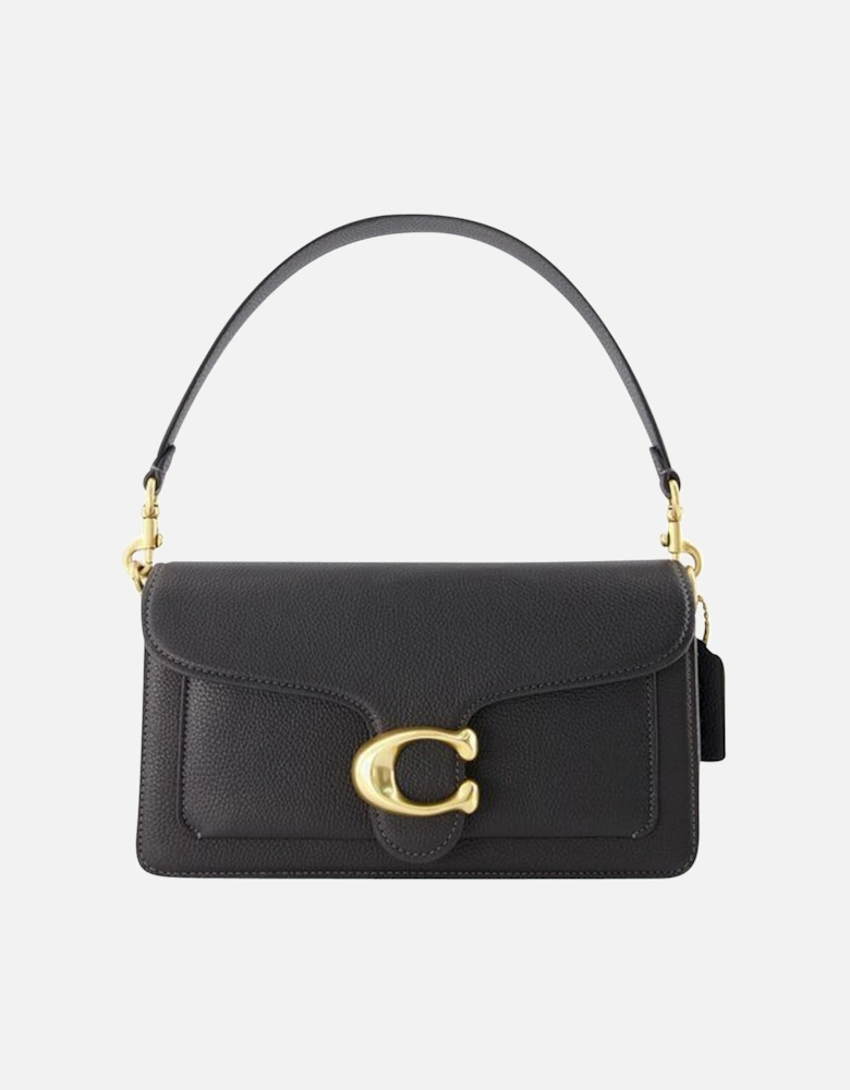 Polished Leather Chain Strap Hobo Bag with Interior Pockets