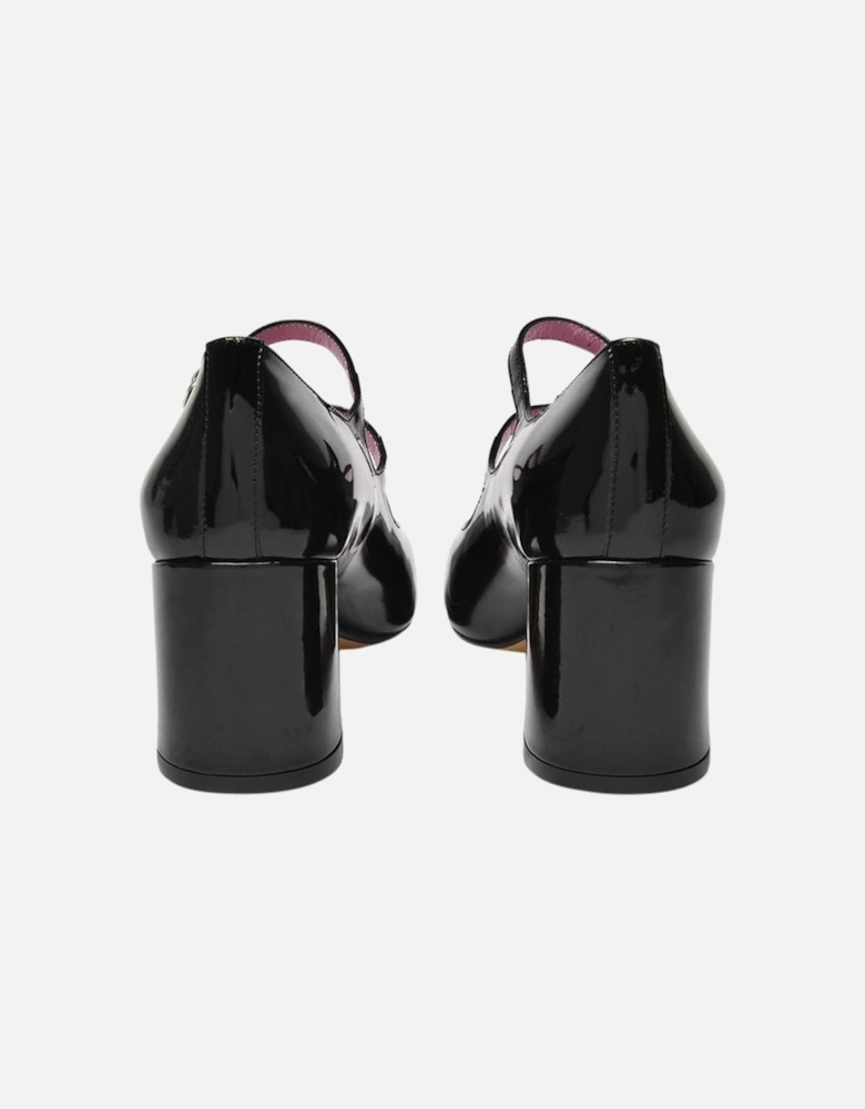 Triple Buckle Patent Leather Pump