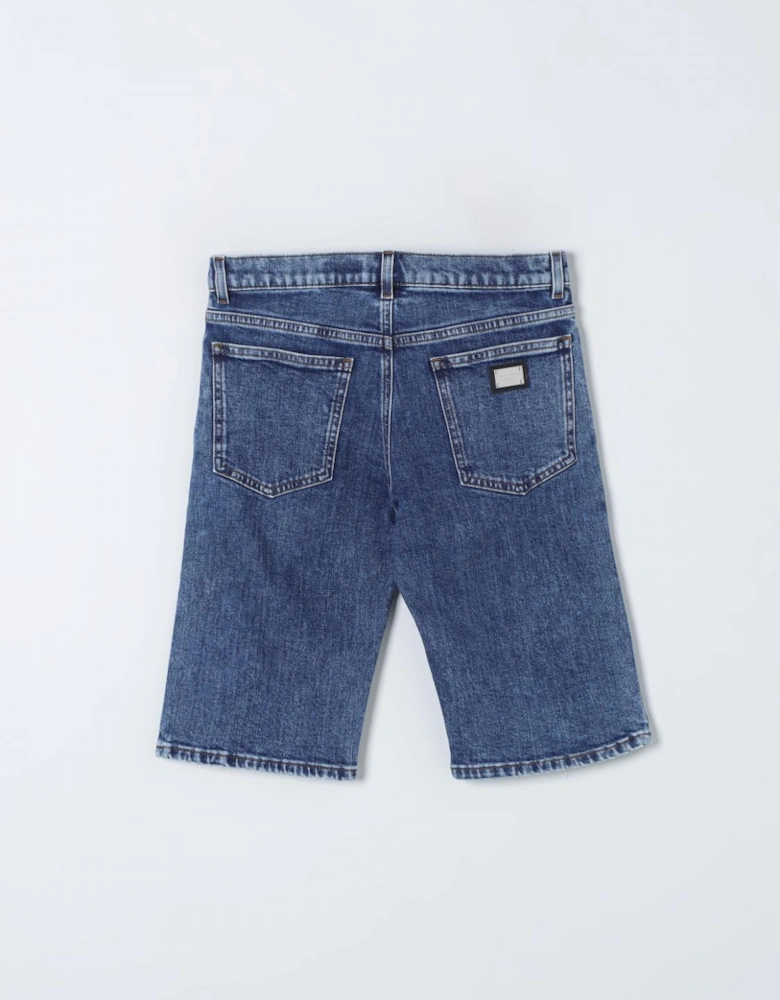 Denim Shorts Straight Leg