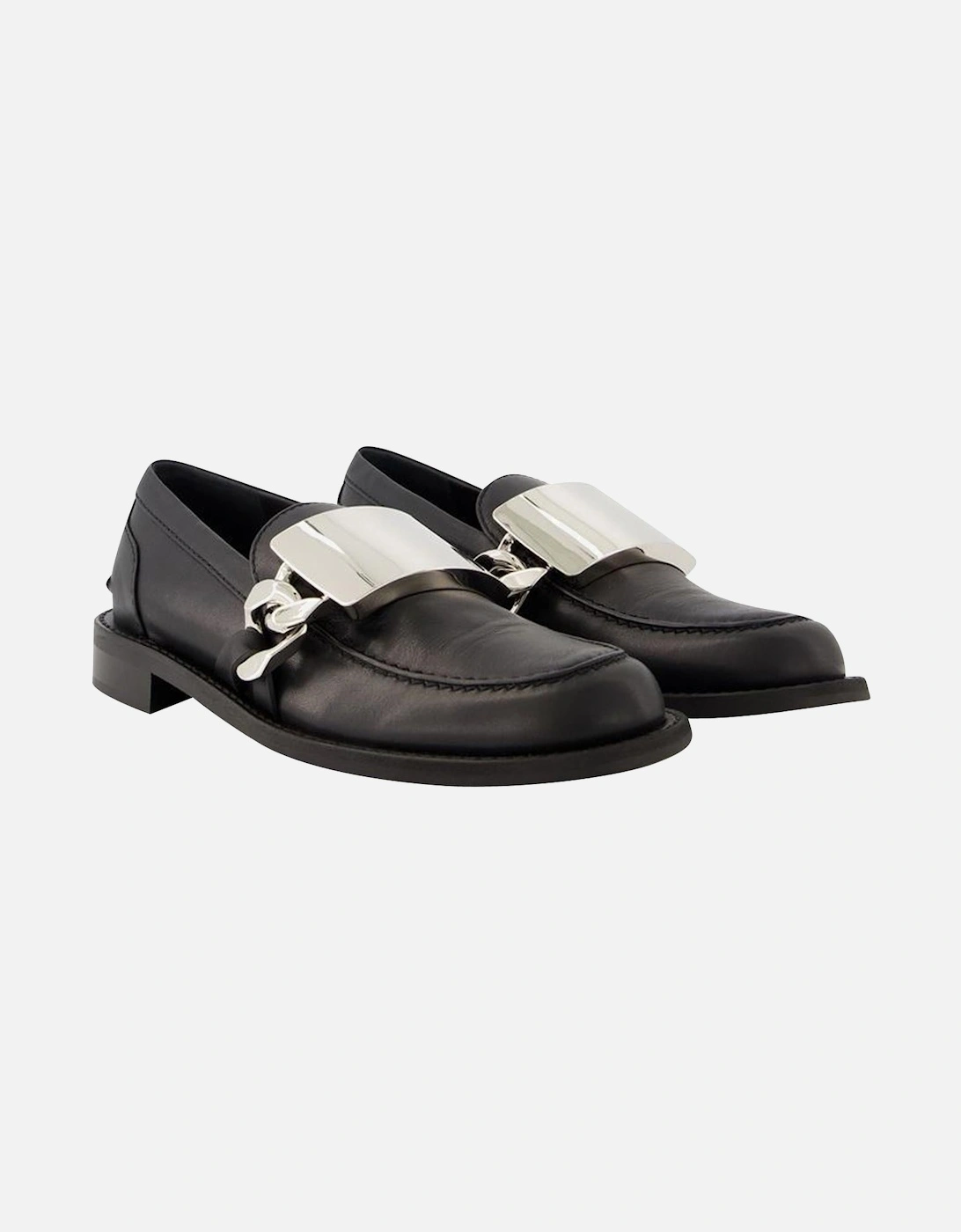 Chain Leather Loafers