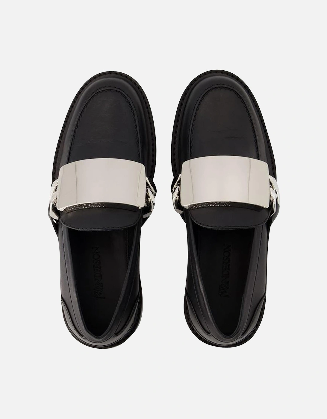 Chain Leather Loafers