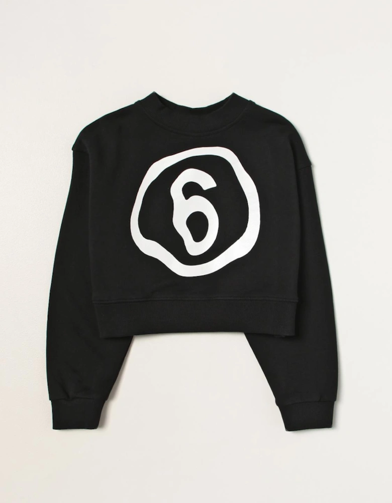 Cropped Sweatshirt Number 6 Graphic