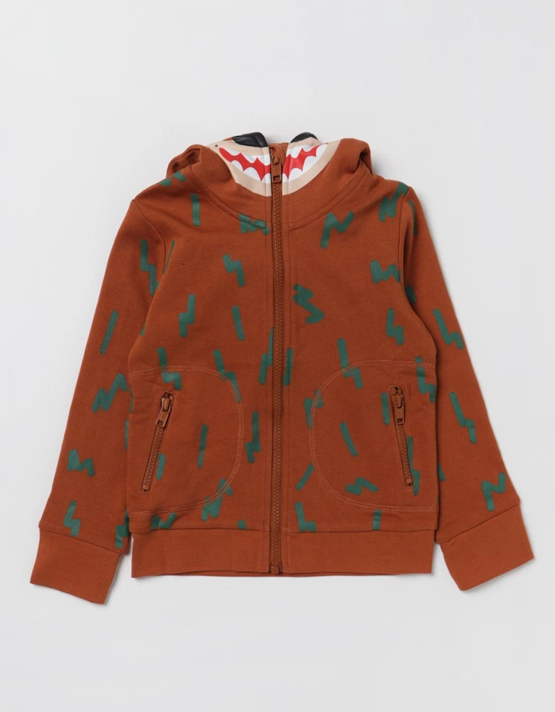 Kids Hoodie Monster Face ZipUp