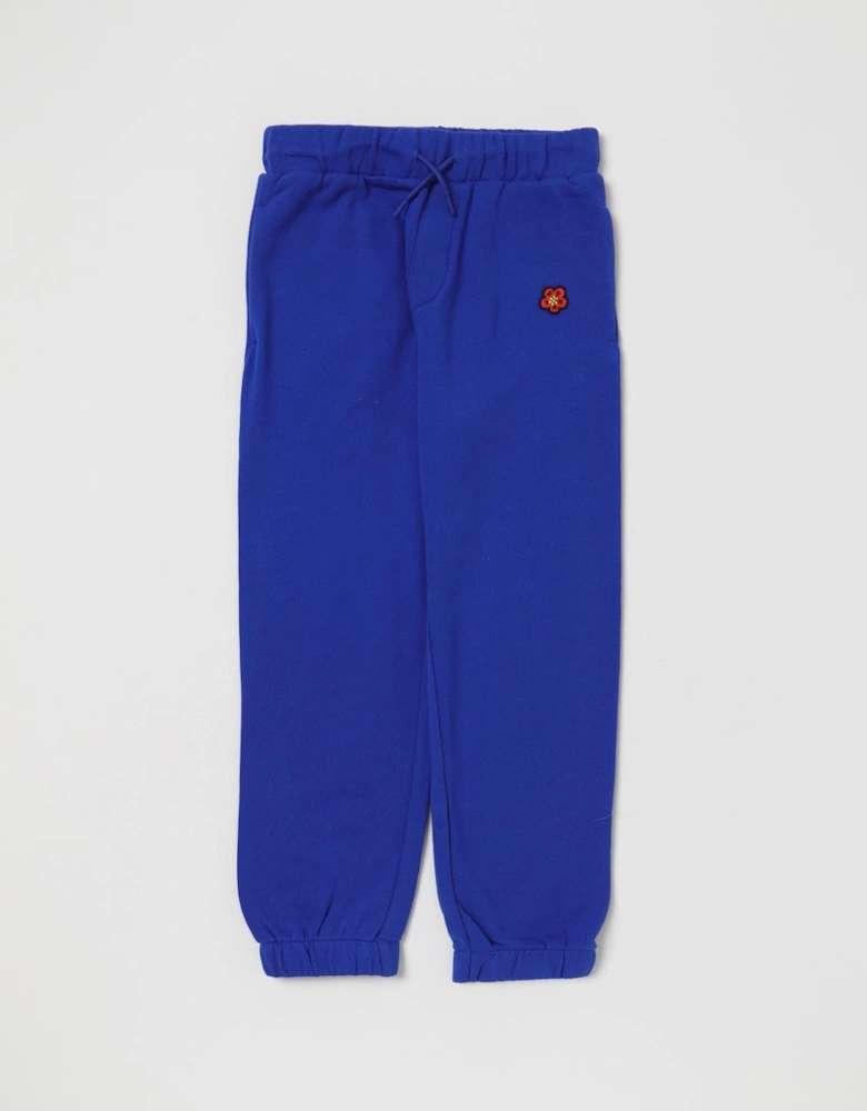 Kids Flower Embroidered Sweatpants
