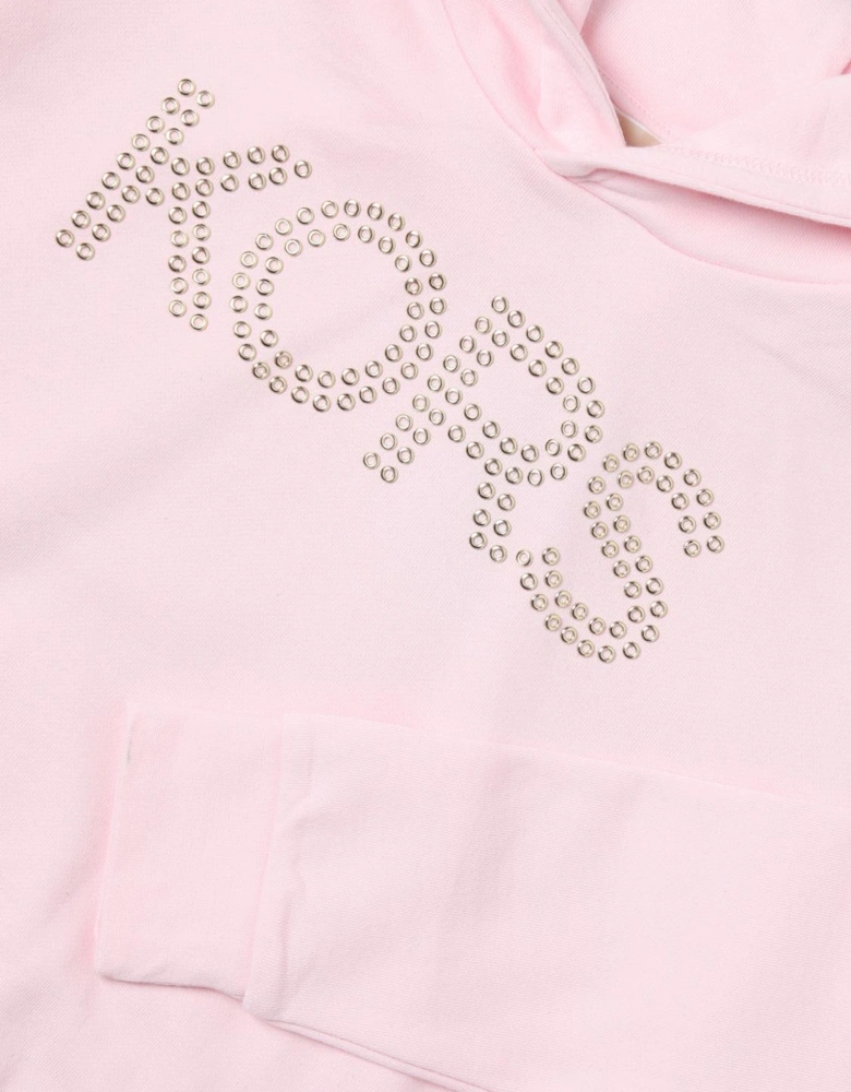 Girls Hoodie Embellished Logo