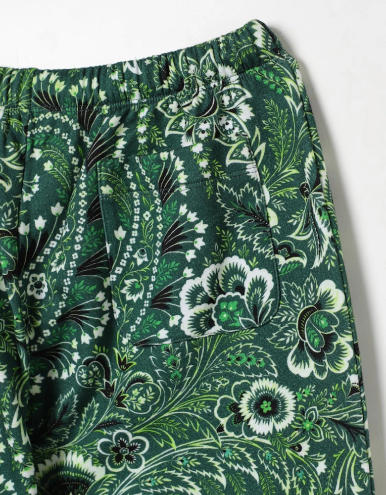 Paisley Print Drawstring Shorts