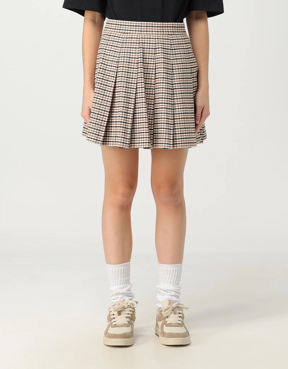 Pleated Mini Skirt Check Pattern, 6 of 5