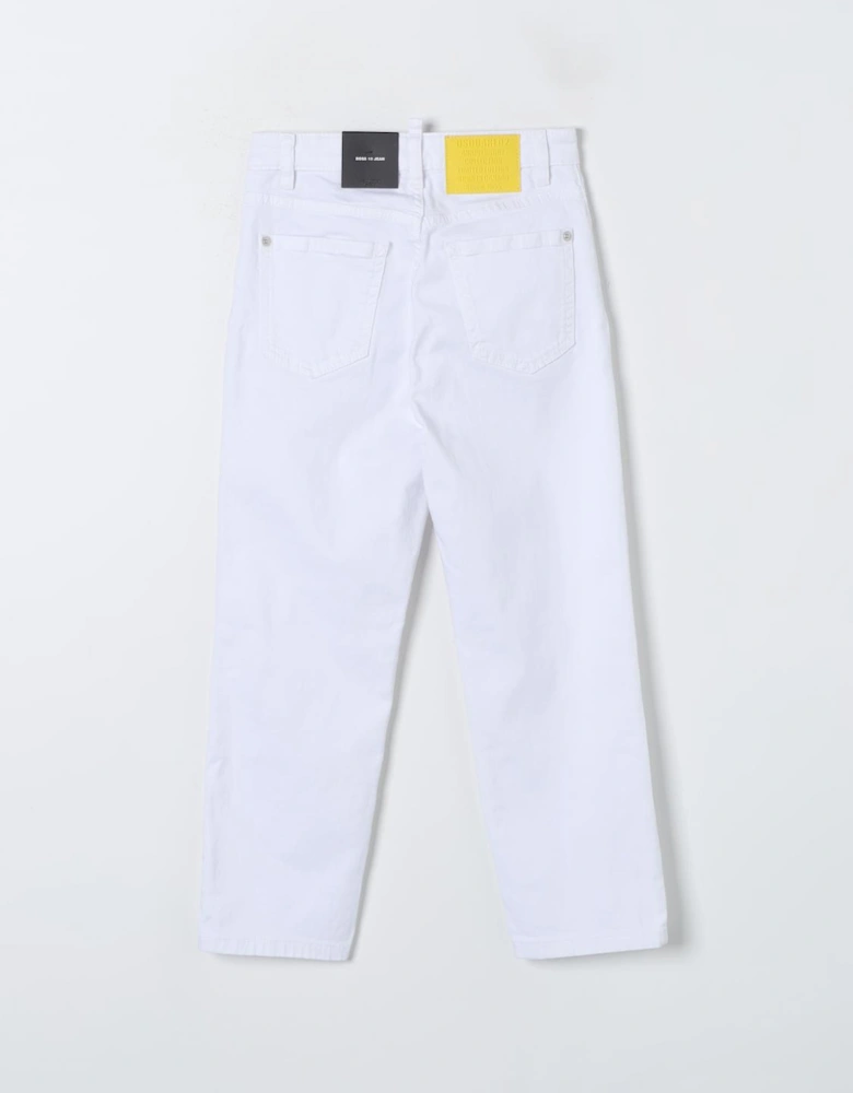 Cropped Straight Leg Jeans