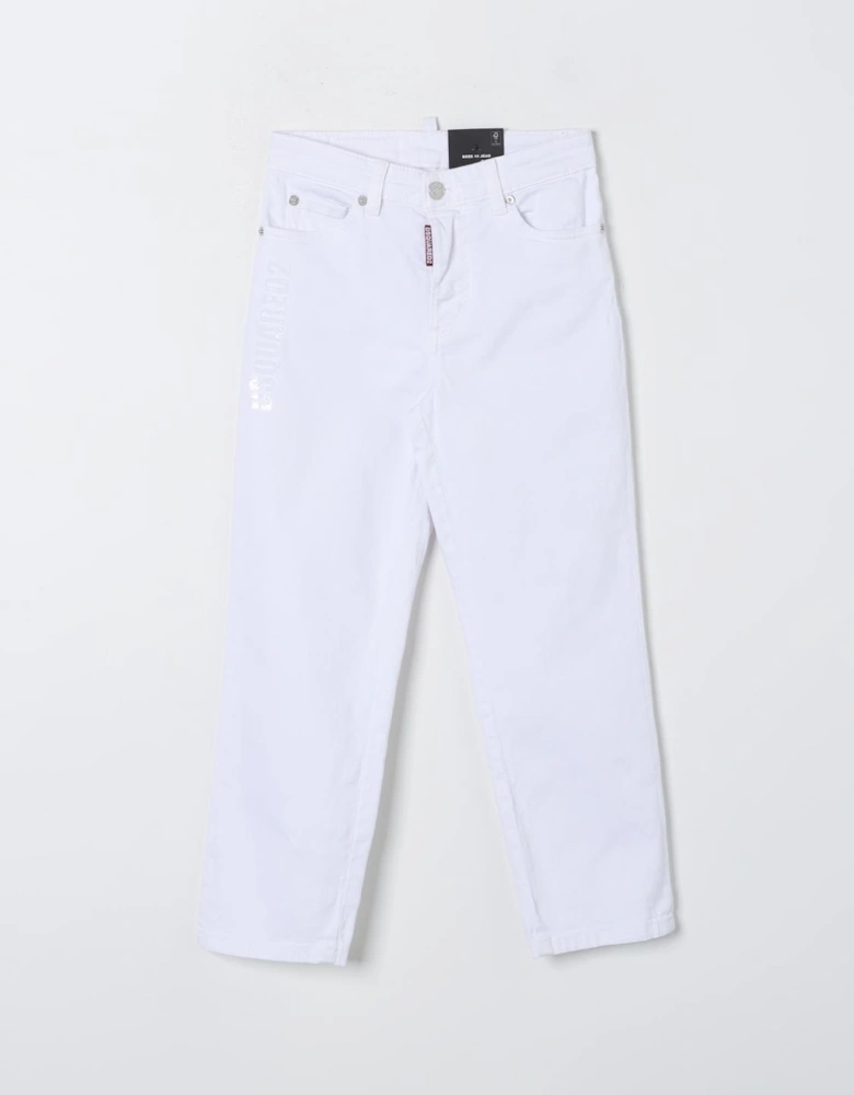Cropped Straight Leg Jeans
