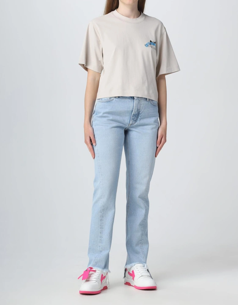 Straight Leg Jeans Raw Hem