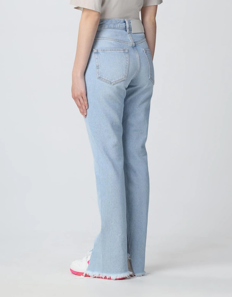 Straight Leg Jeans Raw Hem