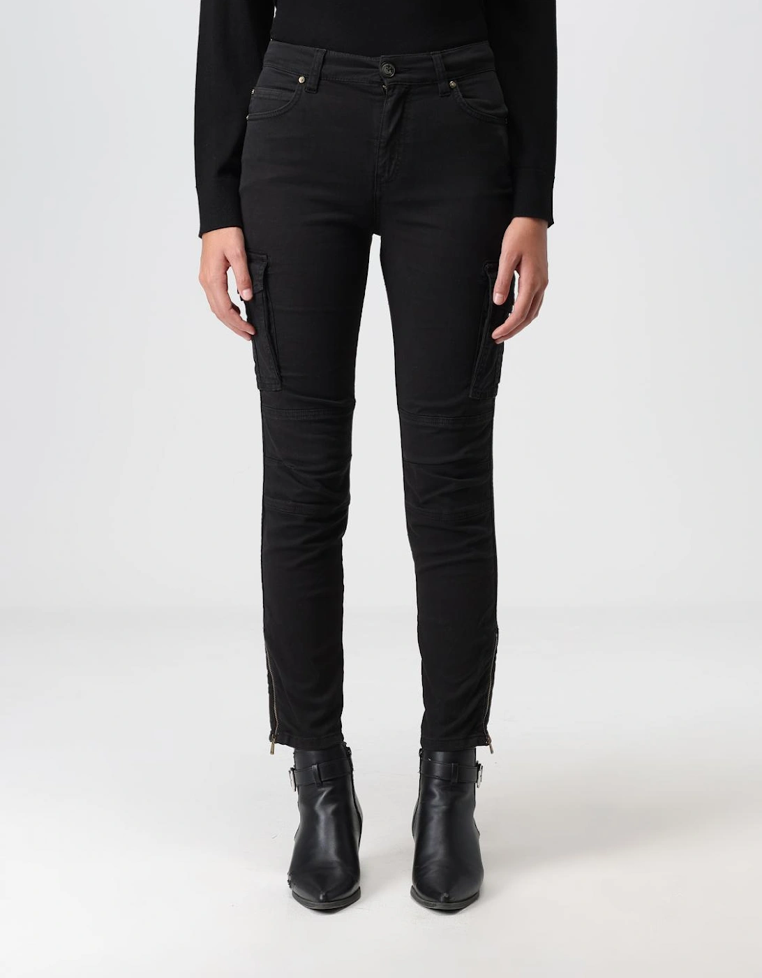 Skinny Cargo Pants with Zip Detail, 4 of 3