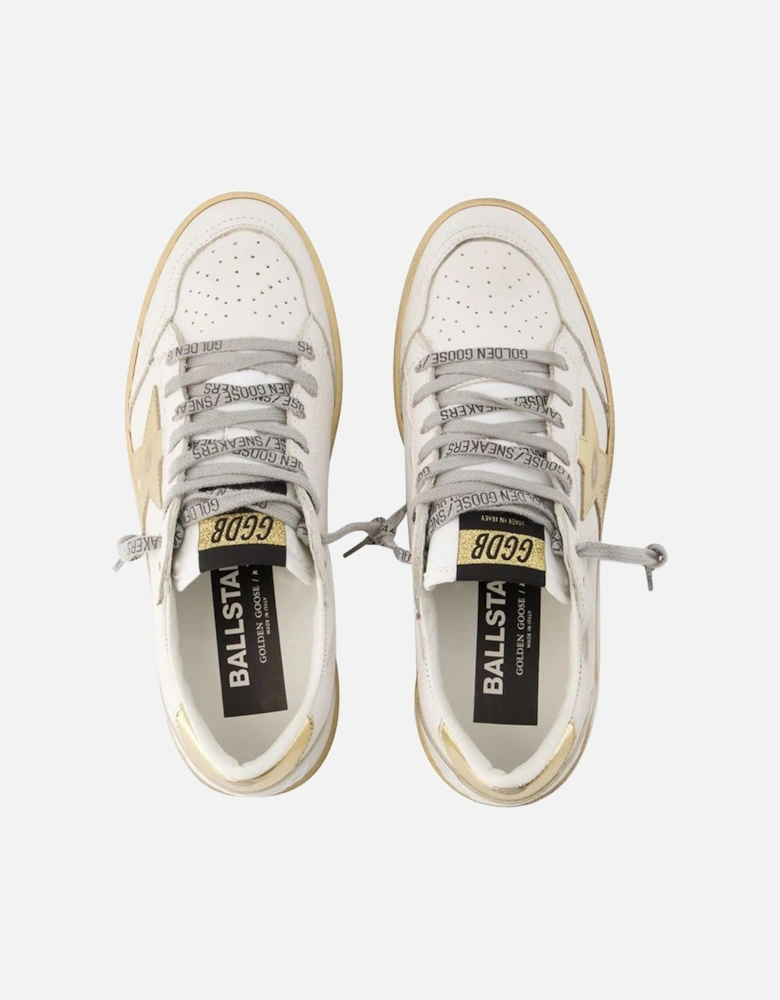 Smooth Leather Top Lace Sneakers