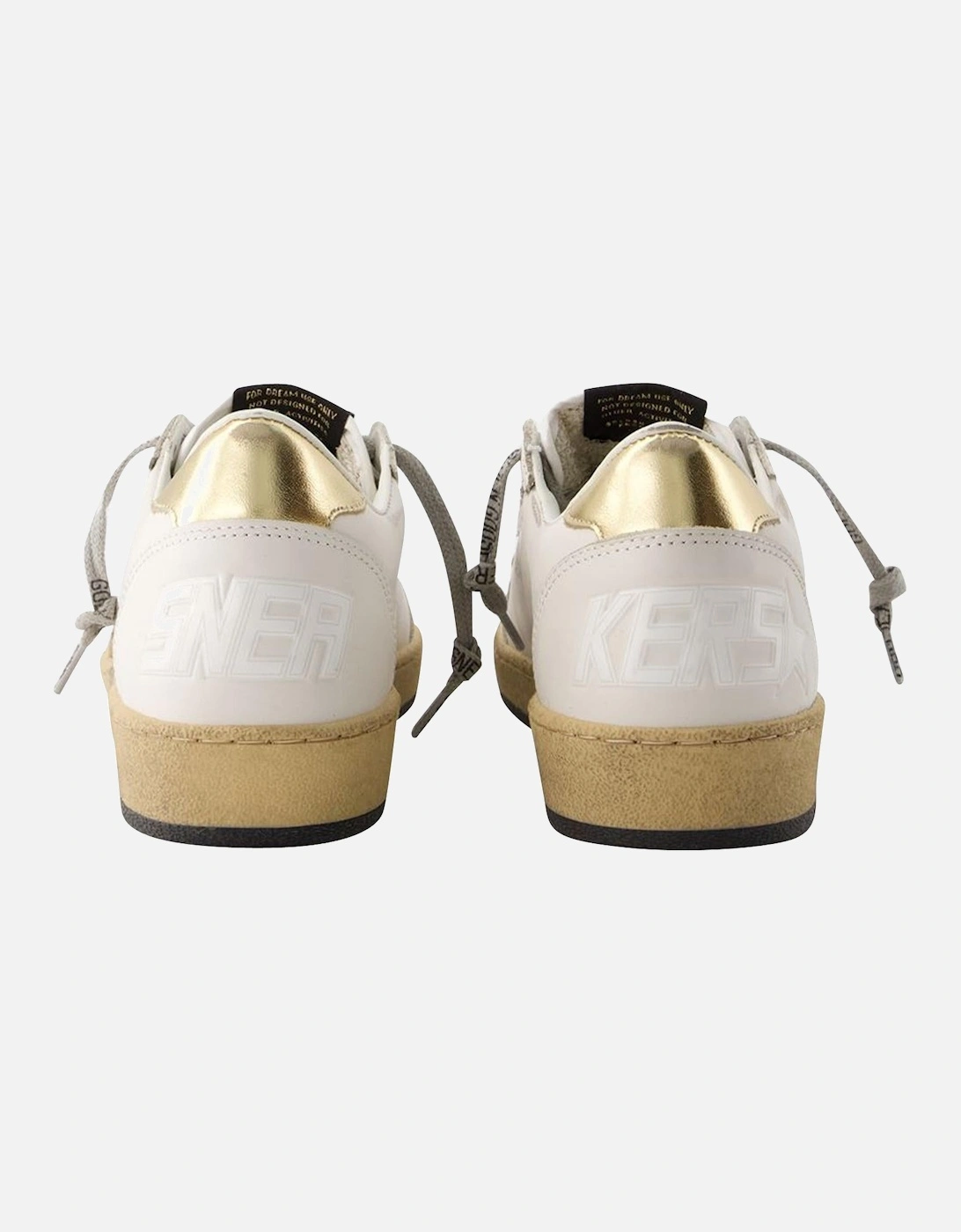 Smooth Leather Top Lace Sneakers